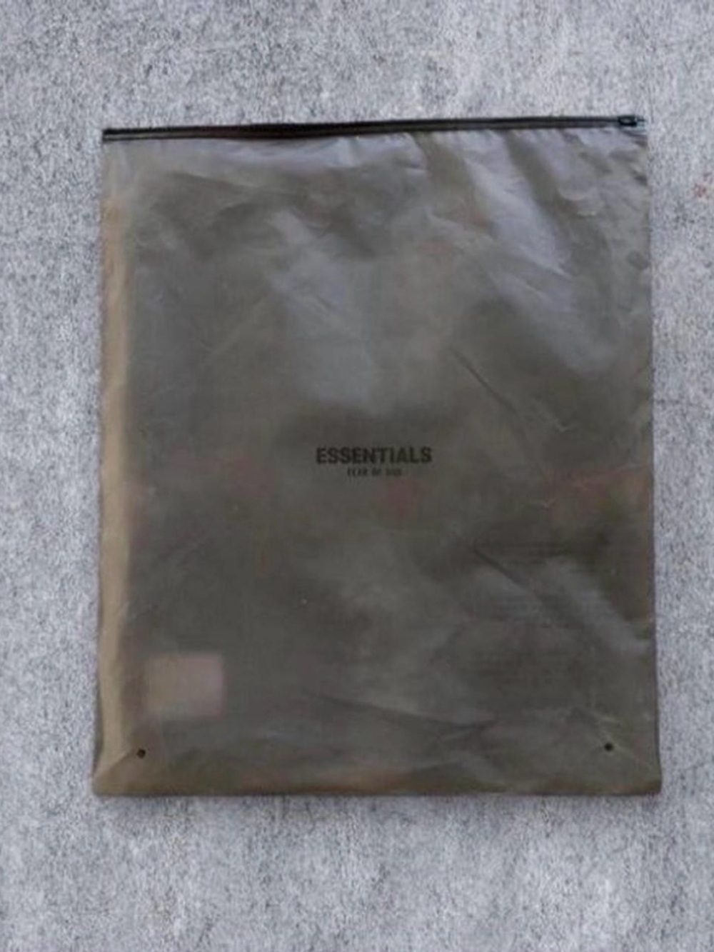 Fear of God Essentials Light Oatmeal Drawstring Zip uncuffed Sweatpants - Picture 4 of 5